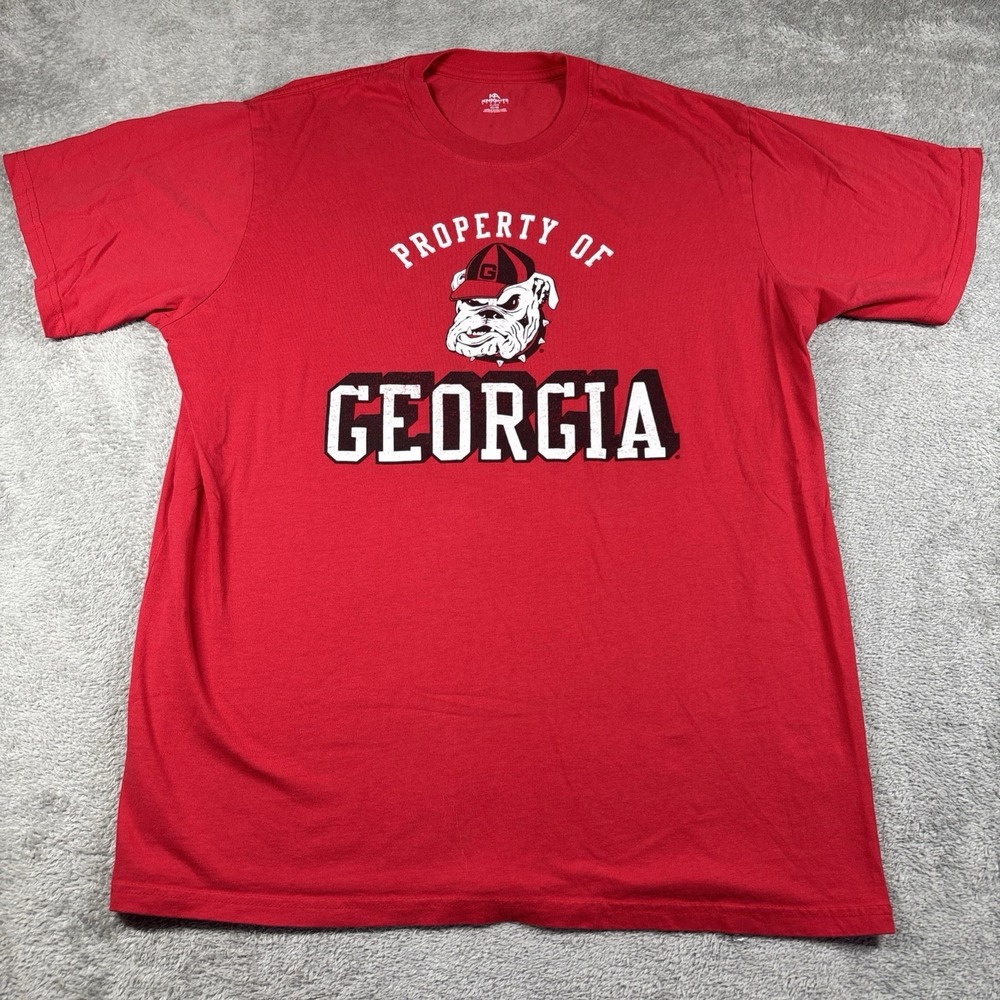 Knights Apparel Men's Georgia Bulldogs T-Shirt Red Size XL 46/48